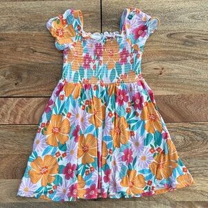 Little Sleepies Play Hawaiian Hibiscus Floral Toddler Kids Dress Size 3T